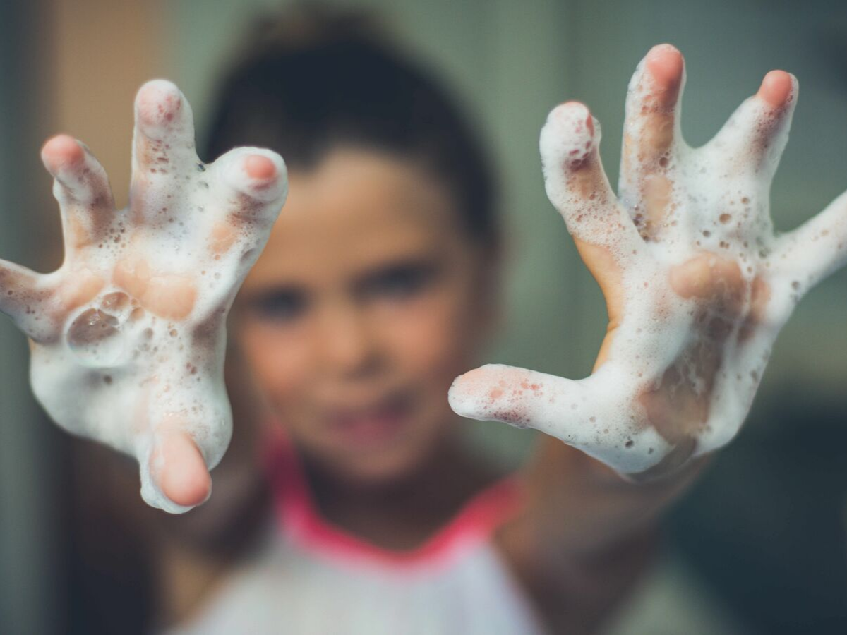 Childrend High Five for Hand Wash Hygiene